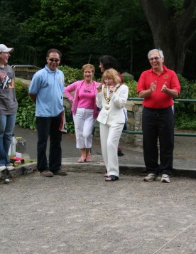 The National Singles and Shooting competition was formally opened by the Mayor of Penarth, Mrs Maureen Kelly Owen on Sunday 16th June.