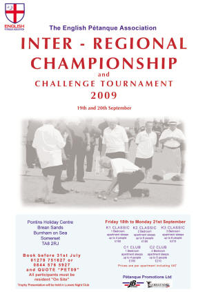 Poster for the EPA Inter-Regional Championhips