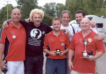 Winners of the 2009 Hereford Open Ian Bailey, Neil Dobbins and Peter Westall