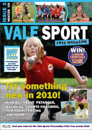 Proposed cover for the Vale Sport free magazine.