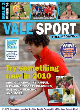 Proposed cover for the Vale Sport free magazine.
