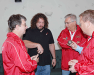 Adam Jones and team members from Penarth